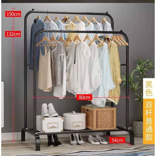 Double Pole Heavy Duty Clothes Rack Metal Hanger Item | Buy Double Pole Heavy Duty Clothes Rack Metal Hanger | SPOP Enterprise Global